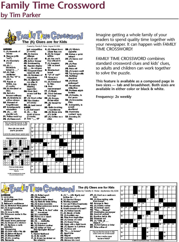 timothy parker crossword editor images