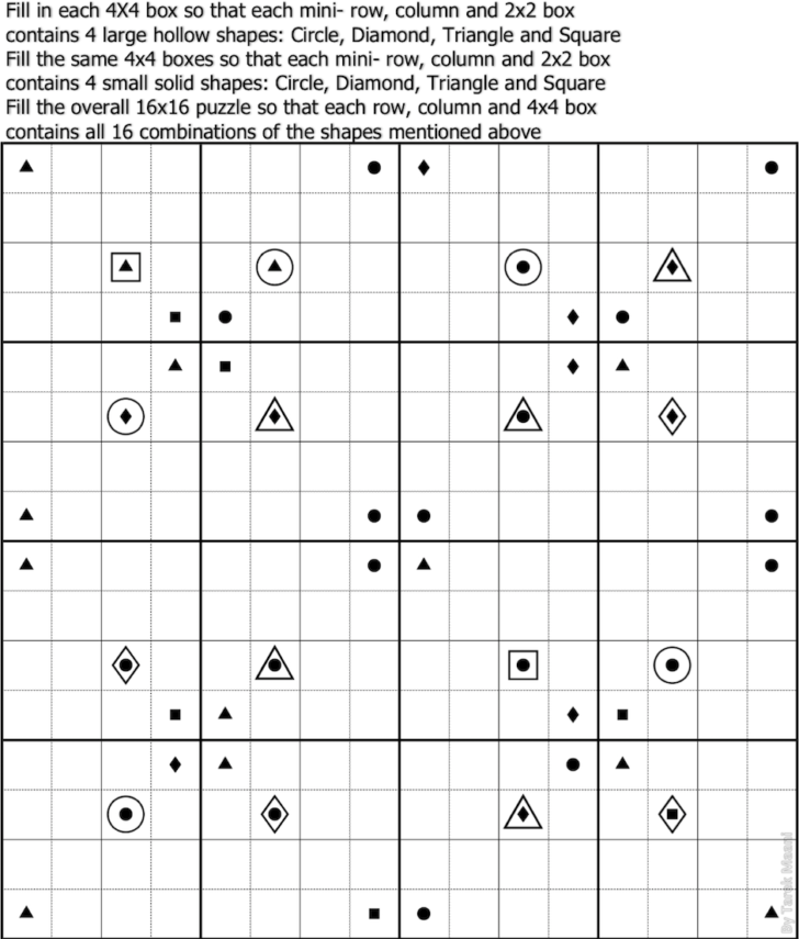 Sudoku 2×2 Printable