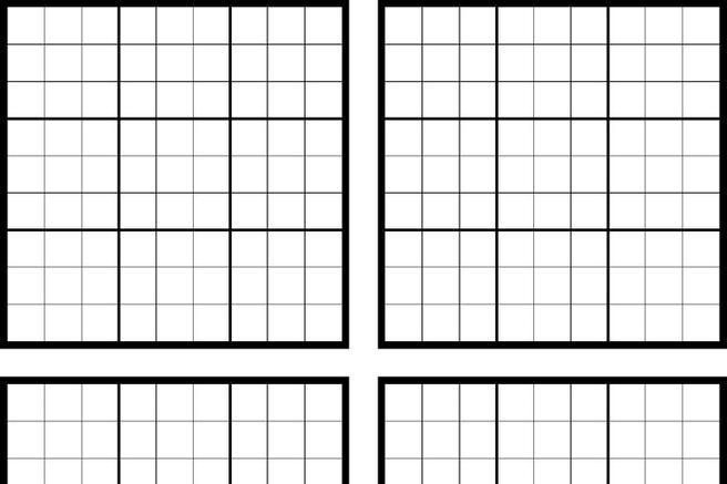 Sudoku Printable Grids