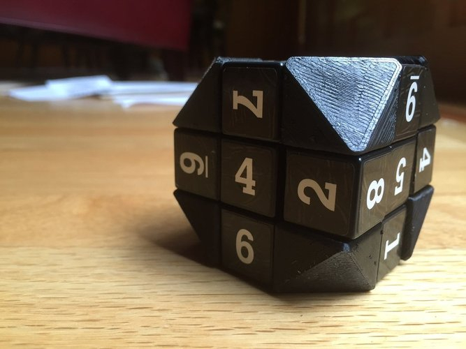 3D Printed Truncated Rubik S Cube Corner By RyanPuzzle