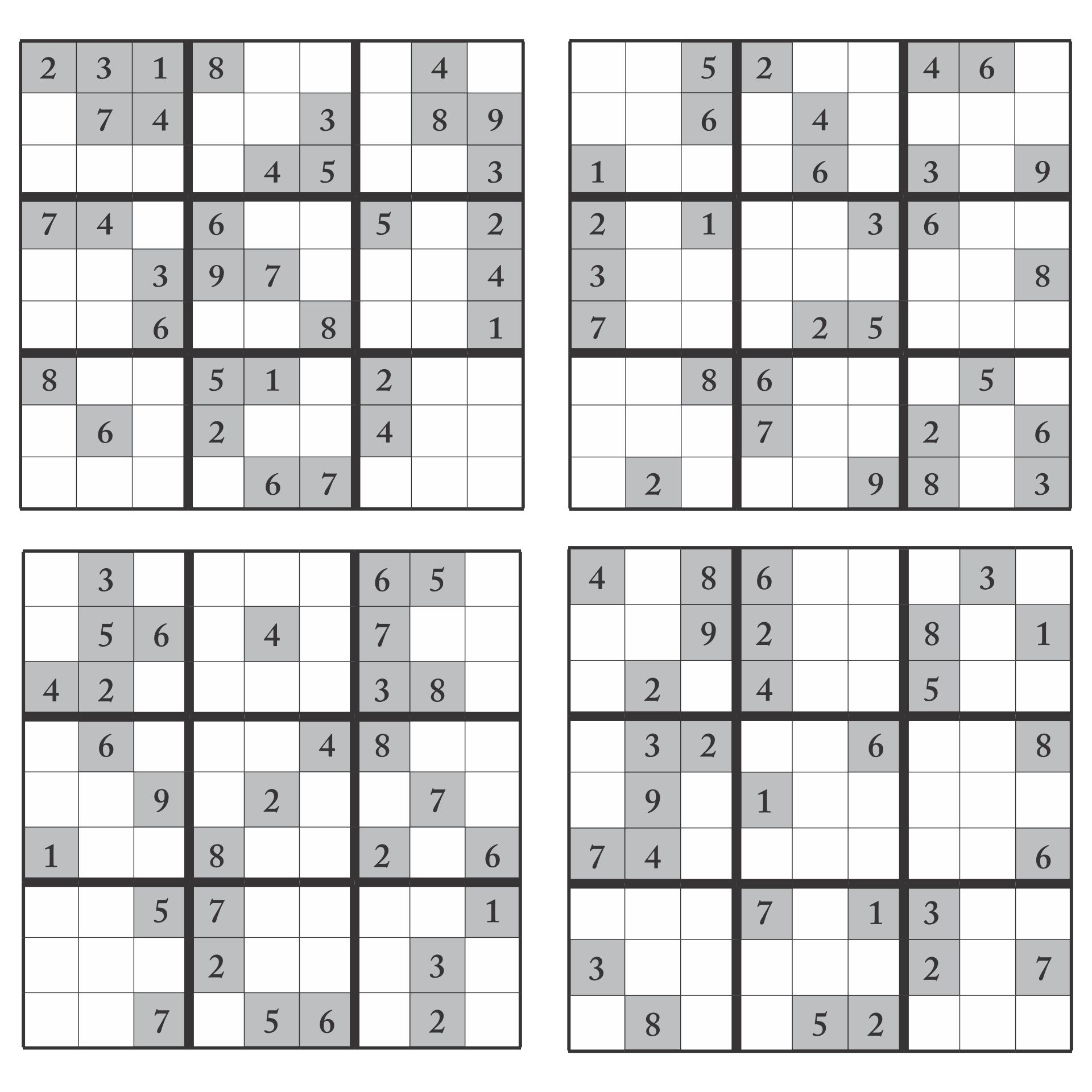 Sudoku 16 Printable