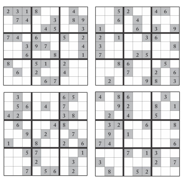 Printable Sudoku Puzzles 16×16