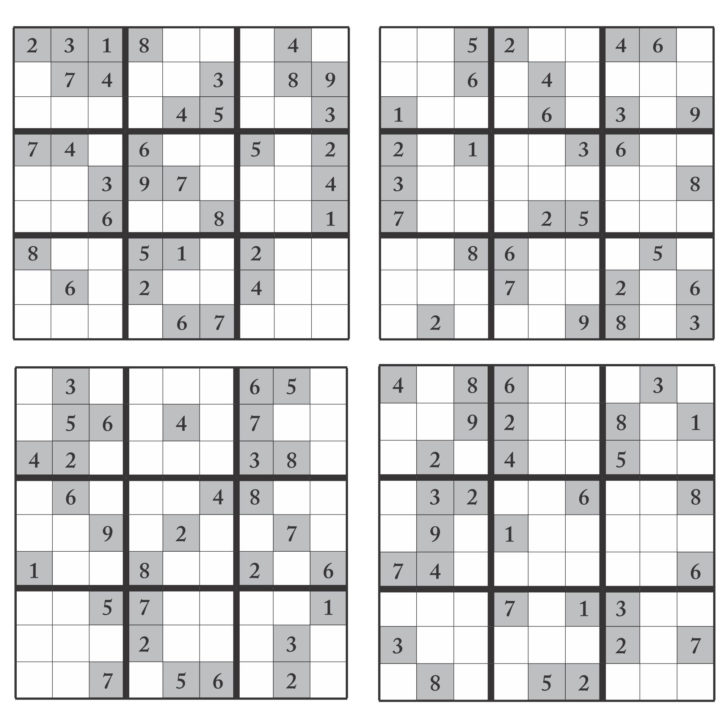 16×16 Sudoku Printable