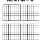 4 Best Images Of Printable Blank Sudoku Grid 2 Per Page