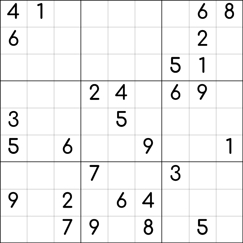 Printable Sudoku Medium Hard