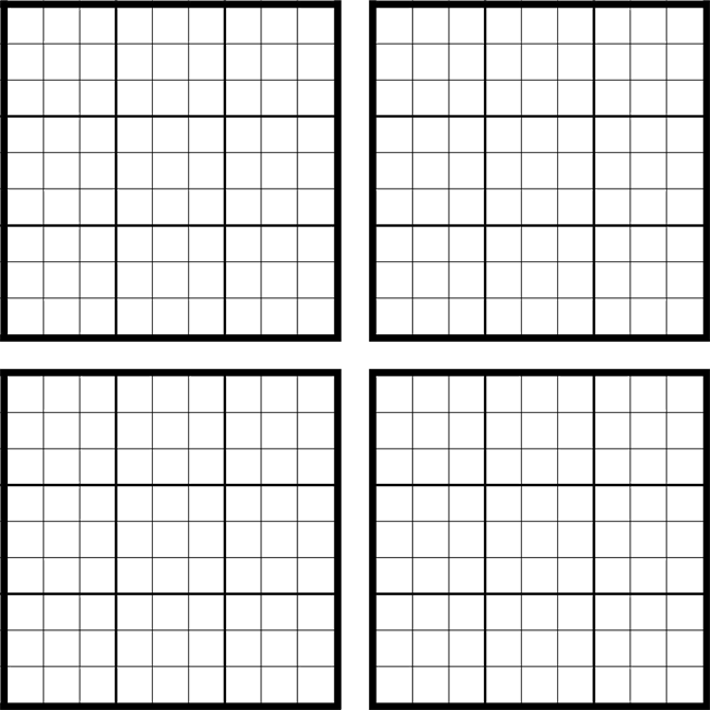 Sudoku Printable Grids