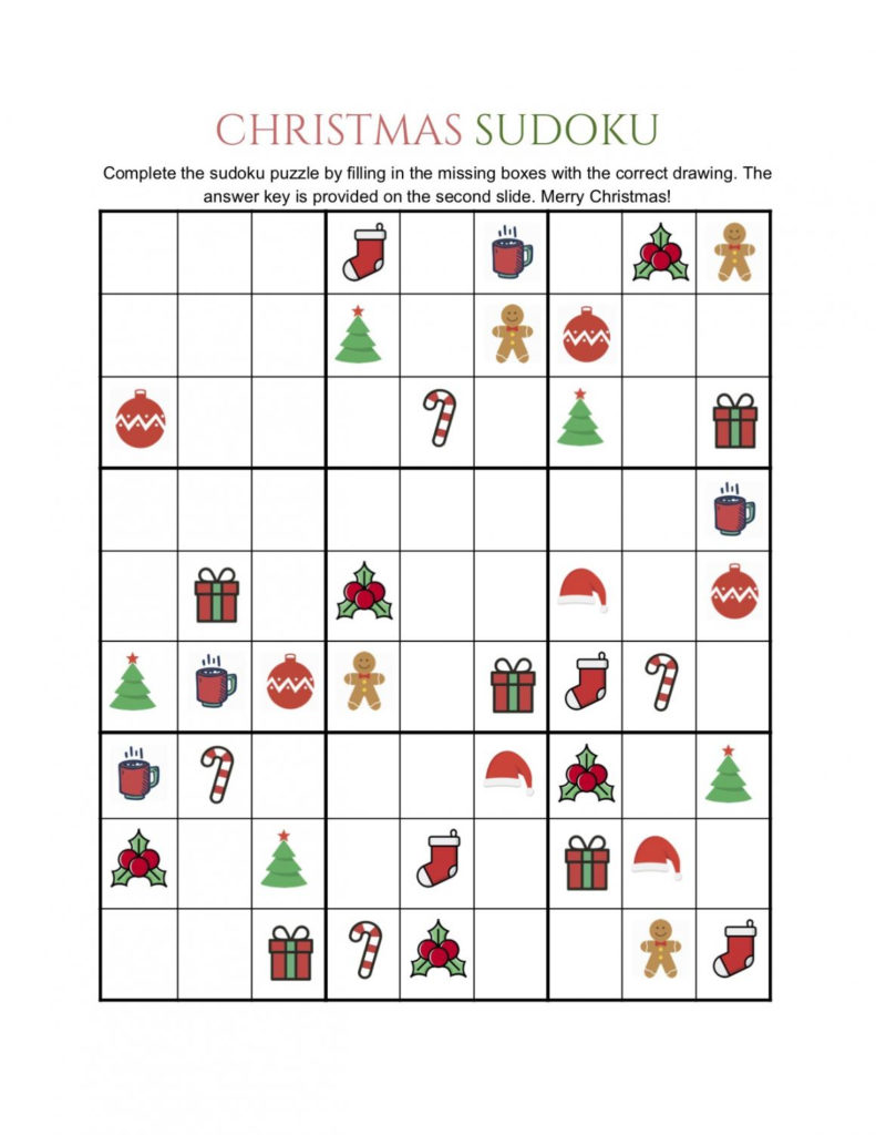 Christmas Sudoku Printable That Are Impeccable Barrett