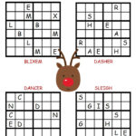 Christmas Sudoku Reindeer Christmas Puzzle Christmas
