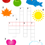 Crossword Puzzle For Children What The Color Free