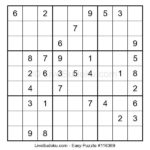 Daily Easy Sudoku Ejercicios Matematicas Primaria