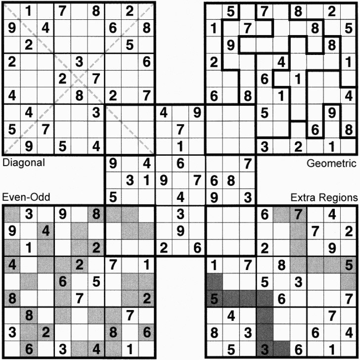Diagonal Sudoku Printable