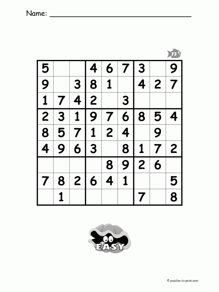 Easy Beginner Sudoku