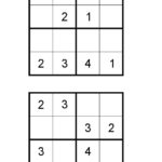 Easy Printable Sudoku Puzzles For 6 Year Olds Sudoku