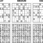 Easy Sudoku Printables With Answers Sudoku Printable