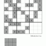Easy Sudoku Puzzle To Print 1 1 Sudoku Printable