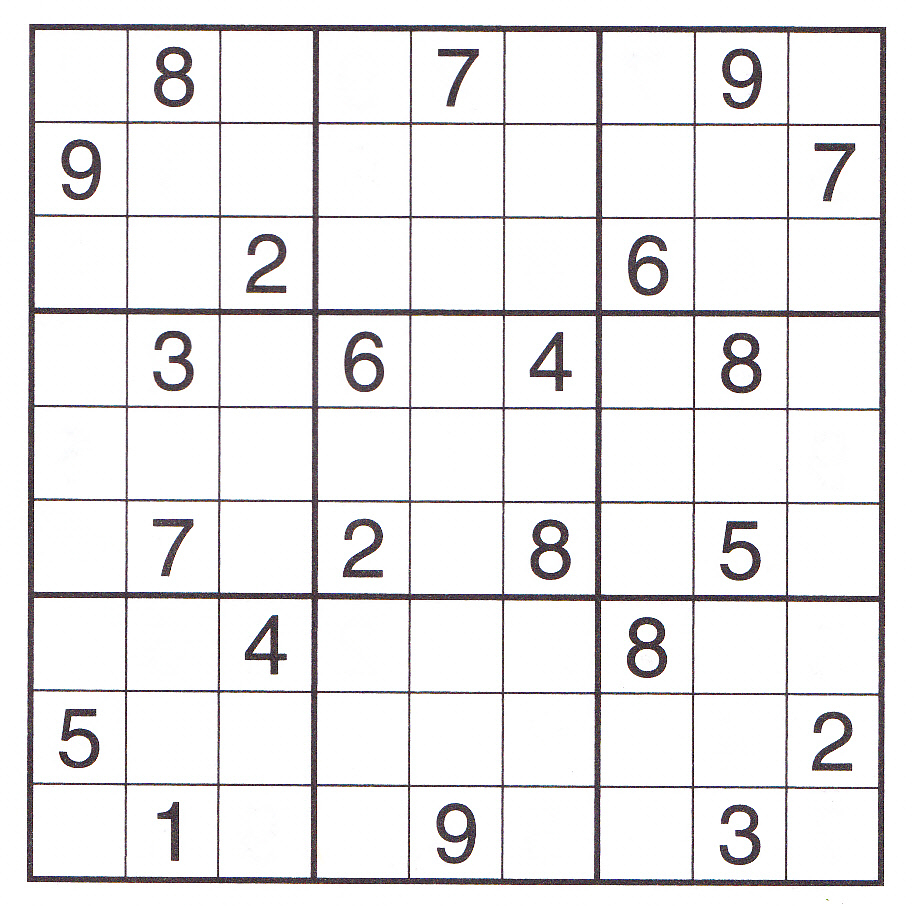 Printable Sudoku Puzzles Expert