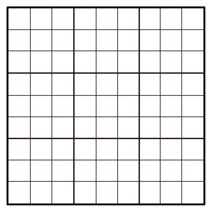 Empty Sudoku Grid Printable