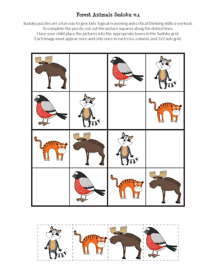 Animal Sudoku Printable