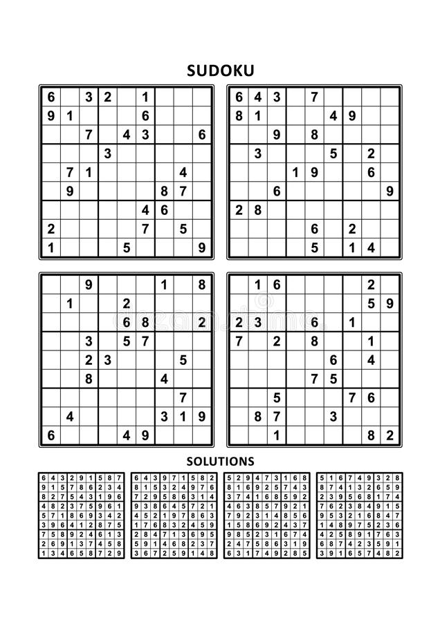 Free Printable Sudoku 6 Per Page With Answers