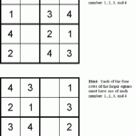 Free Kid Sudoku Puzzle 4x4 Puzzel Spelletjes Oefeningen
