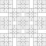Free Large Printable 16 16 Sudoku Puzzles Sudoku Printable