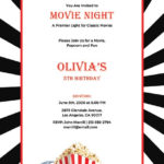 Free Movie Night Invitation Template In Adobe Photoshop