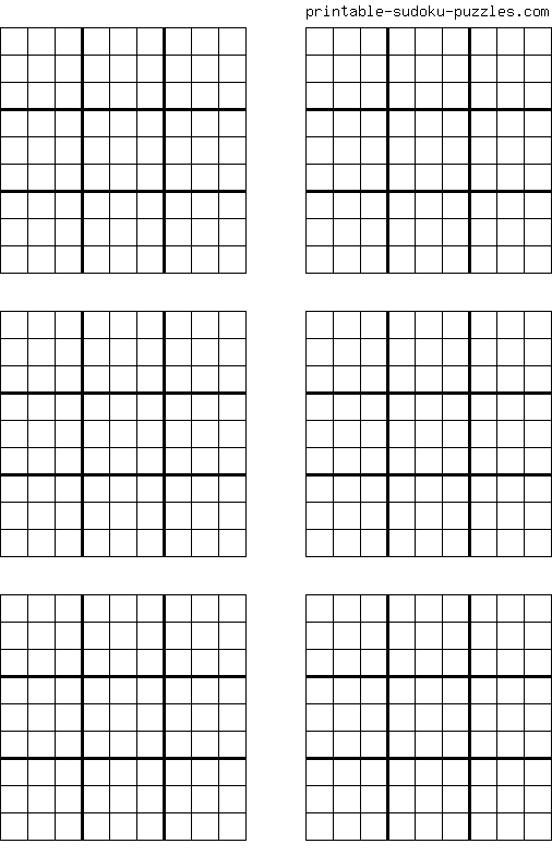 Free Printable Blank Sudoku Grids Sudoku Puzzles Sudoku