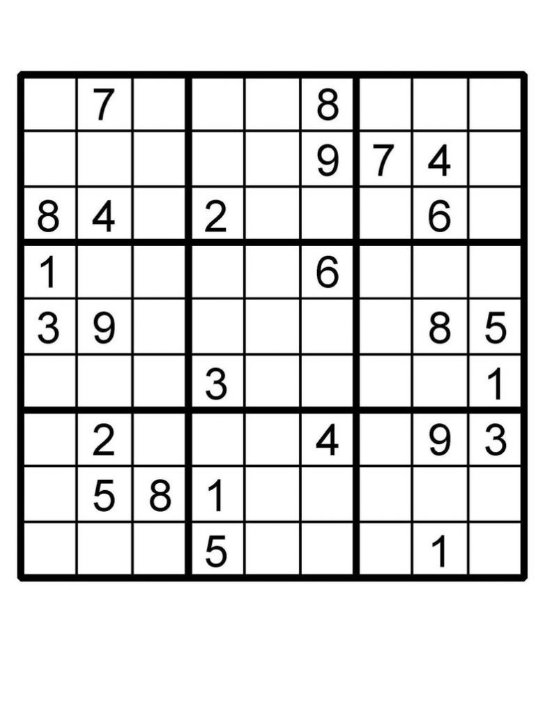 Free Printable Fiendish Sudoku Puzzles Printable