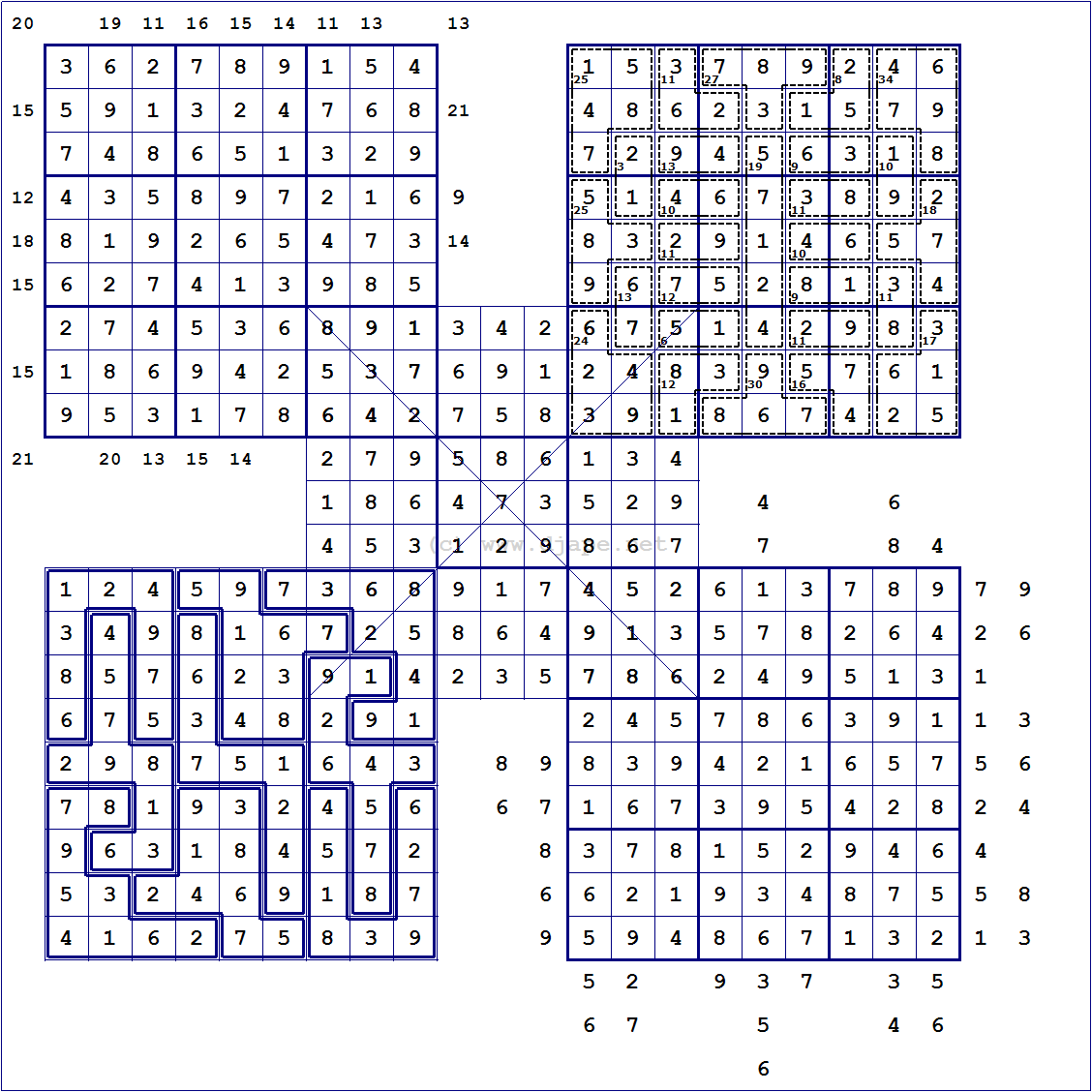 Printable Loco Sudoku Puzzles