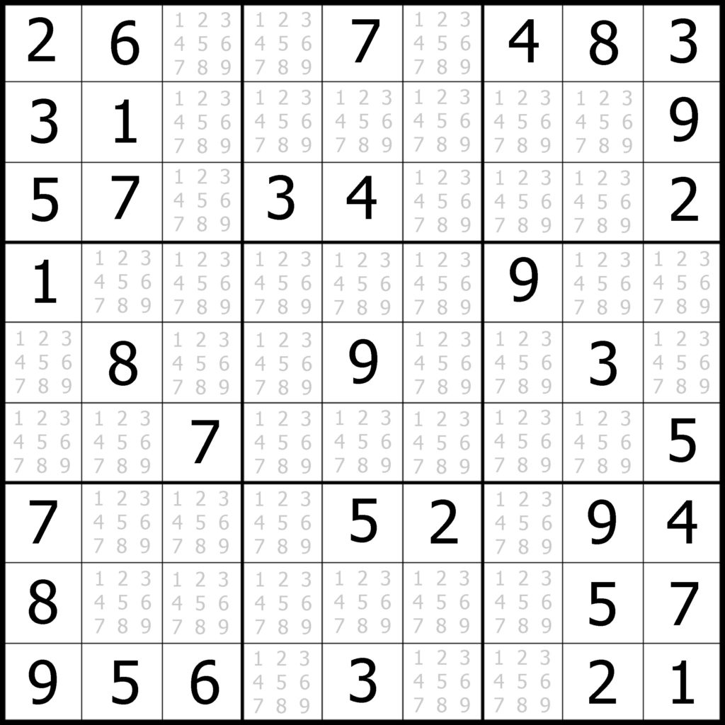 Free Printable Sudoku Puzzles 6 Per Page Sudoku Printable