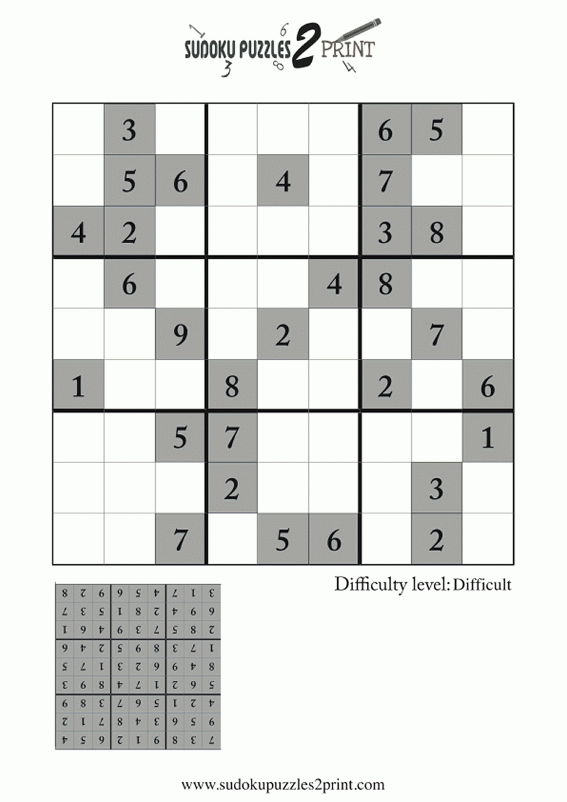 Printable Sudoku Puzzles With Answers