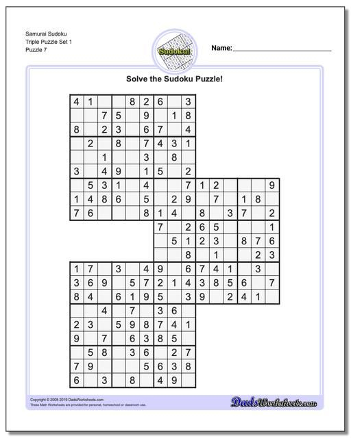 Triple Sudoku Printable
