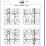 Hard Sudoku Puzzles Printable With Answers Sudoku Printable