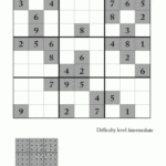 Intermediate Sudoku Puzzle 6 Printable Sudoku