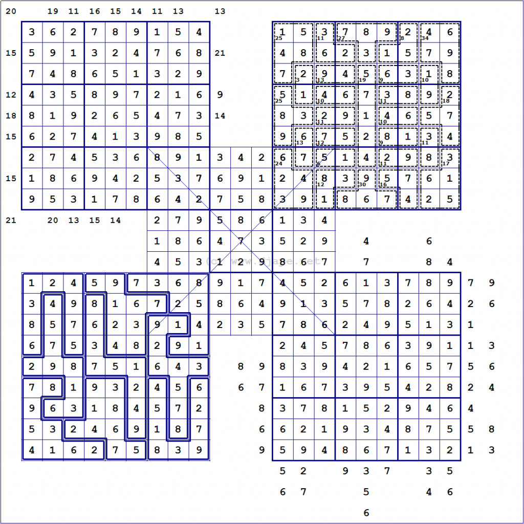 Free Printable Loco Sudoku Puzzles