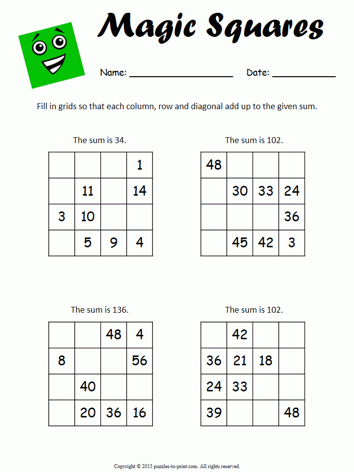 Easy Sudoku Printable