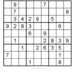 Medium Level Printable Sudoku Printable Template Free