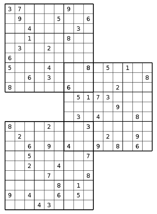 Printable Multi Sudoku Puzzles