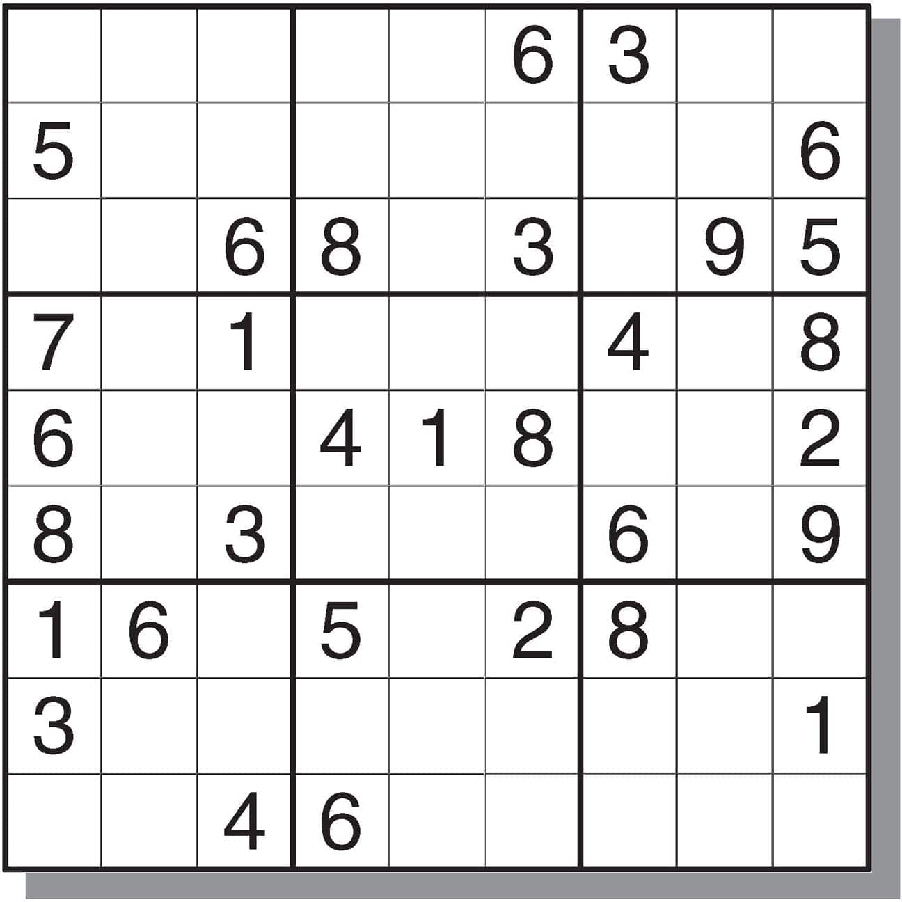 Free Printable Sudoku Puzzles Hard