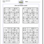 Printable Medium Sudoku Https Www Dadsworksheets