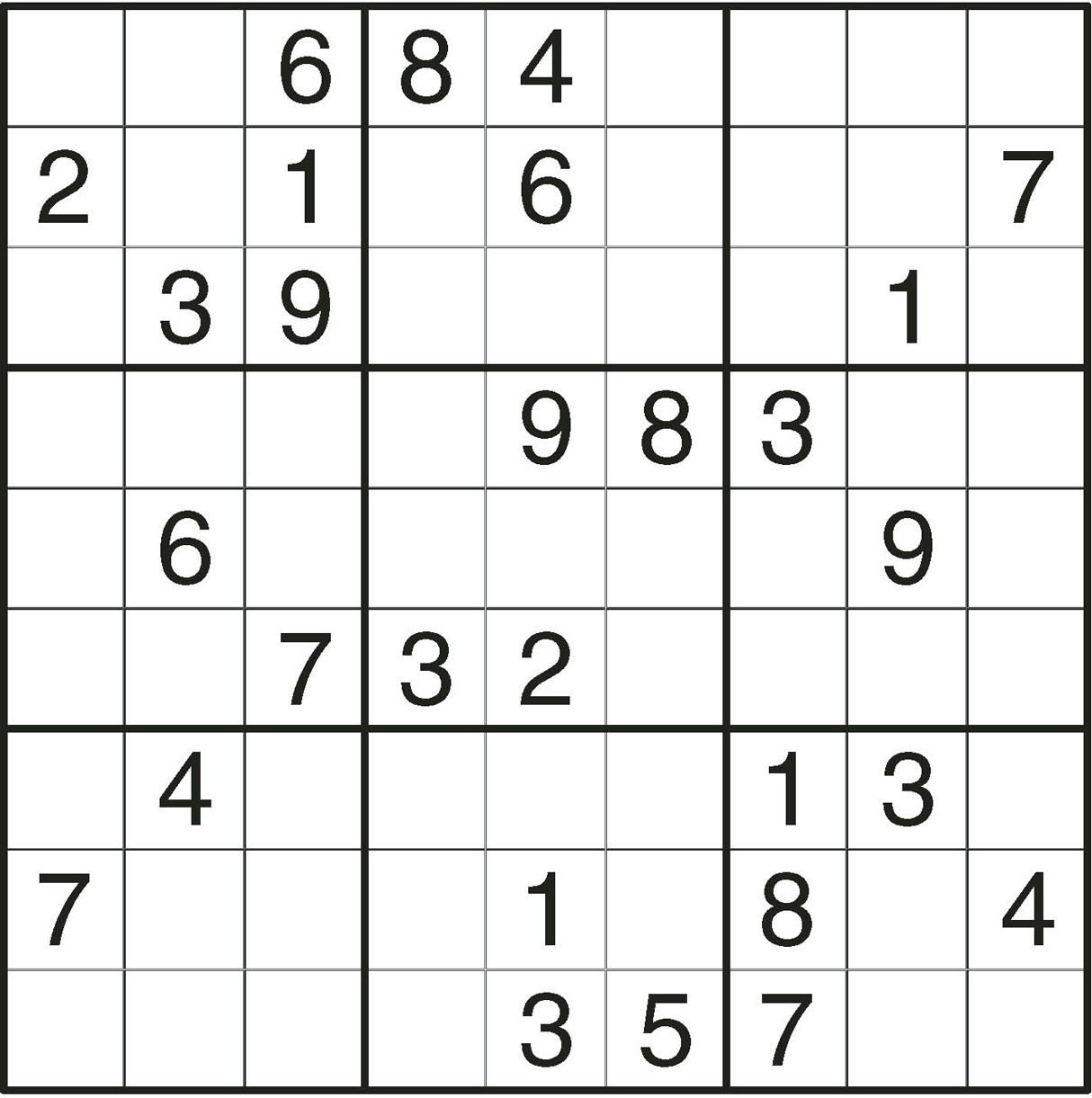 Printable Easy Sudoku Sheets