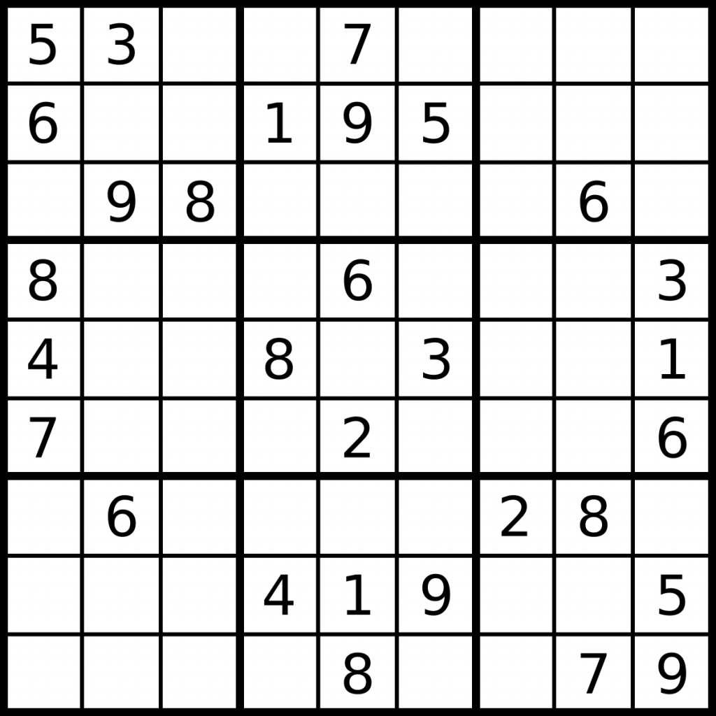 Sudoku Printable 6x6
