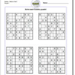 Printable Sudoku Medium Hard Sudoku Printable