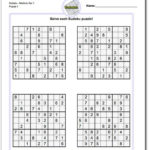 Printable Sudoku Puzzles Easy 1 Printable Crossword Puzzles