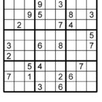 Printable Sudoku Puzzles Easy 2 Printable Crossword Puzzles