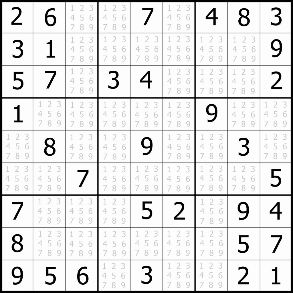 Printable Sudoku Puzzles For Adults Printable Crossword
