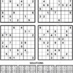 Printable Sudoku Puzzles With Answer Key Sudoku Printable