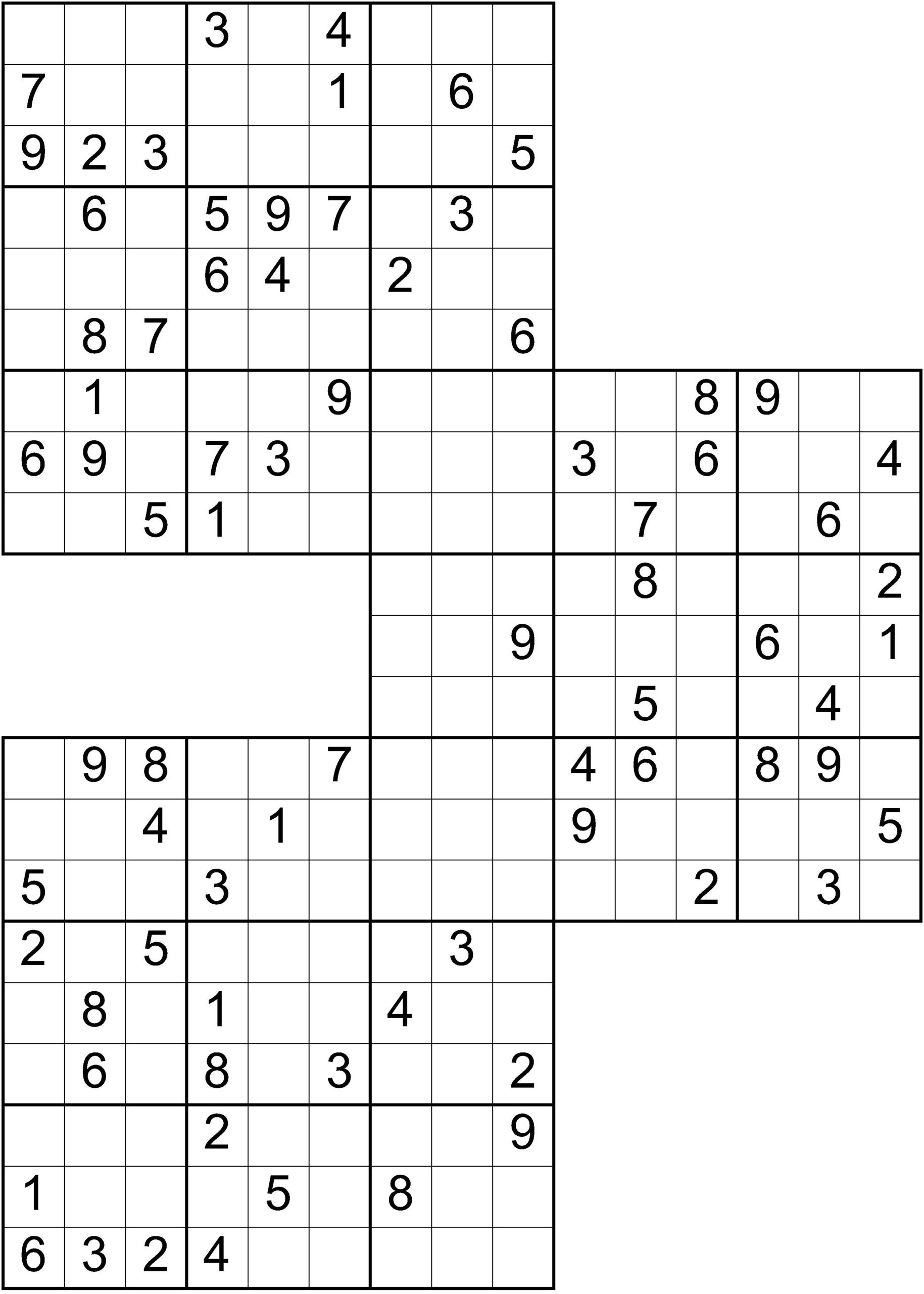 Sudoku Variations Printable