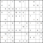 Sudoku 16 16 Numbers Printable Sudoku Printable