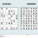 Sudoku 6 6 Printable With Answers Sudoku Printable